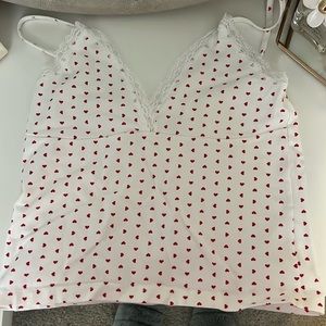 Brandy Melville Hearts PJ Set NEW